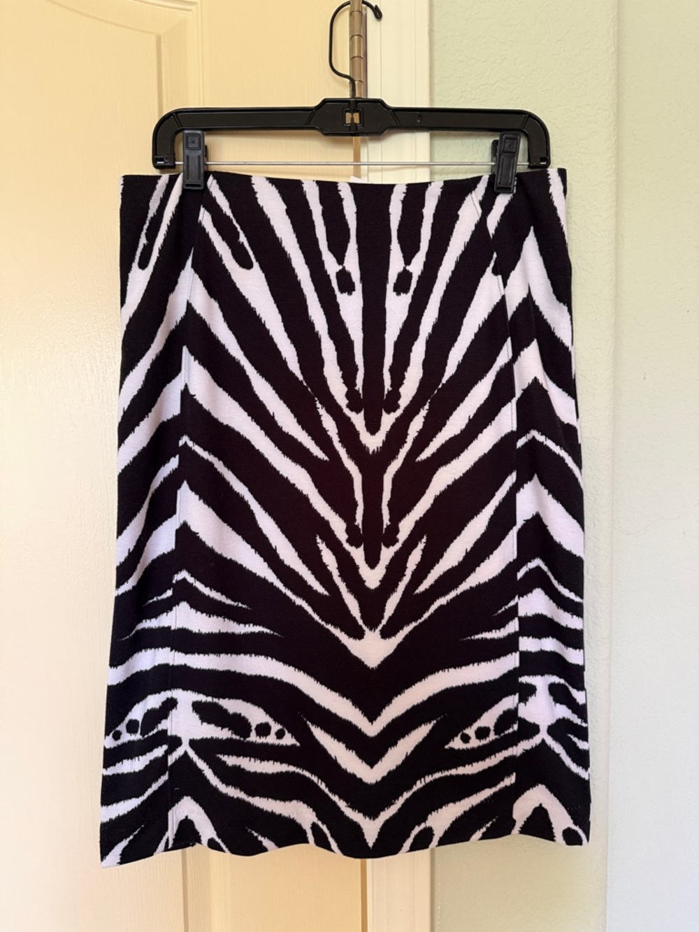 Zebra- print Midi skirt